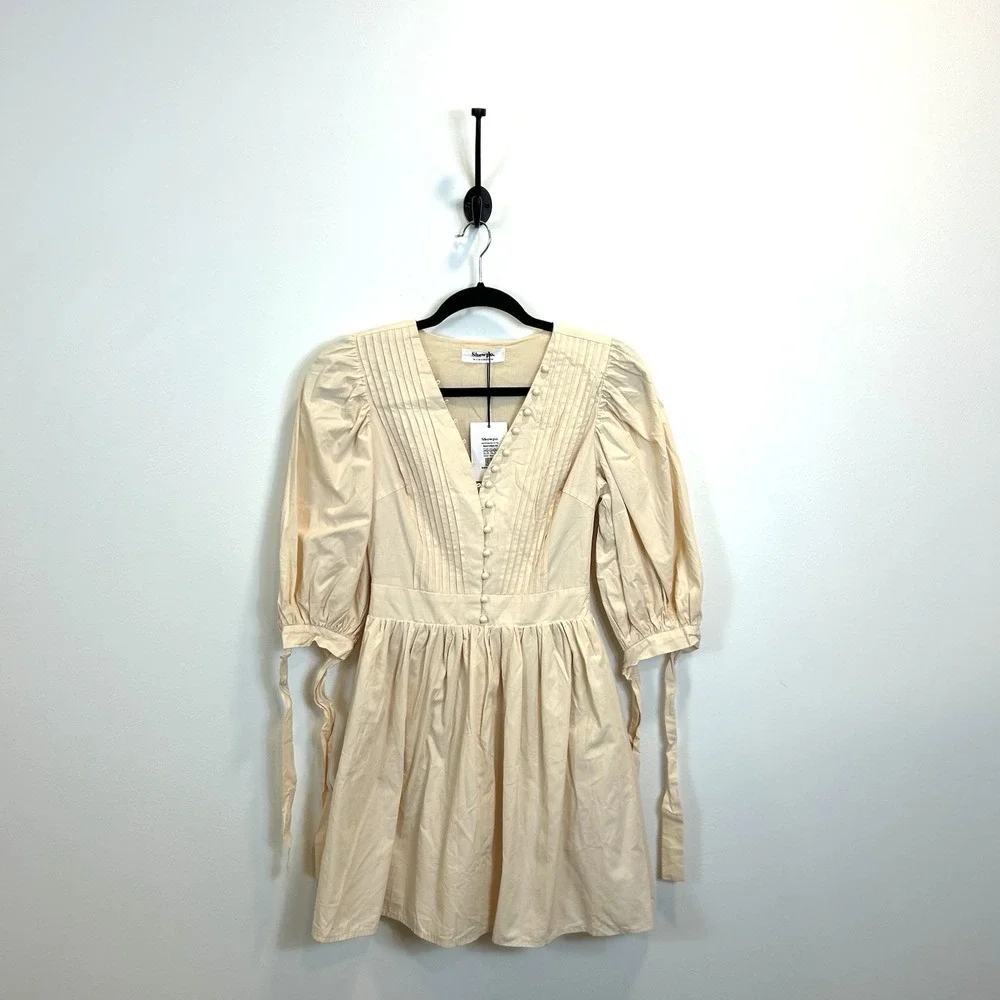 showpo beige dress Showpo Darcia Dress in Beige Check Sz 2
